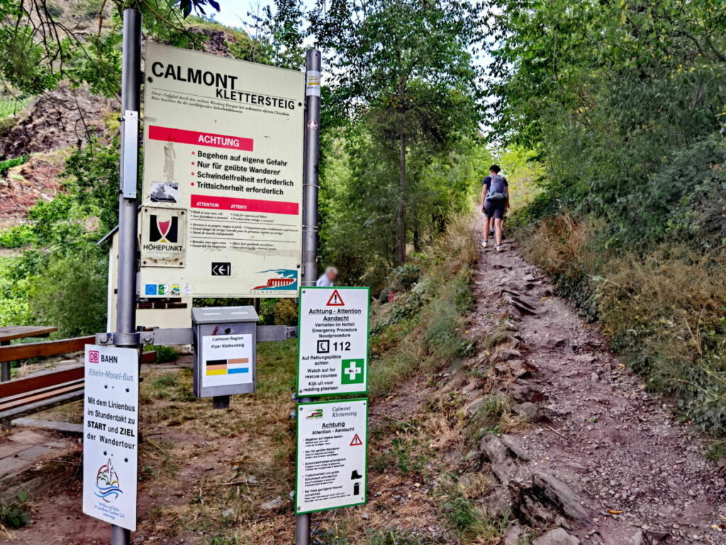 Wie gefährlich ist der Calmont Klettersteig wirklich? Hier ein paar Bilder