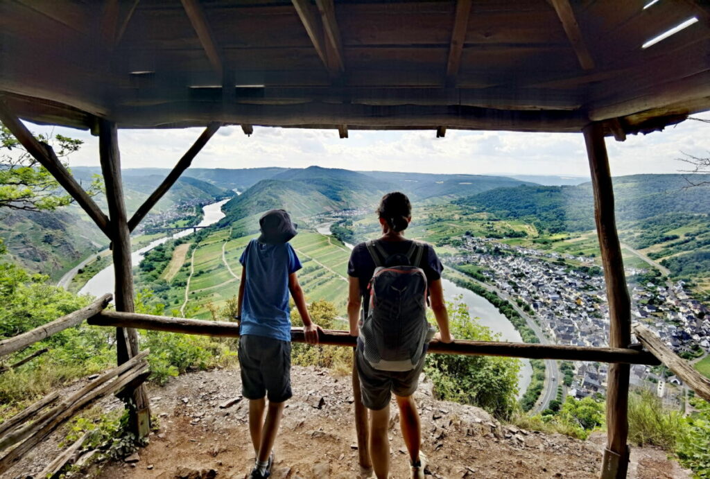 Moselschleife Bremm Aussichtspunkt auf dem Calmont